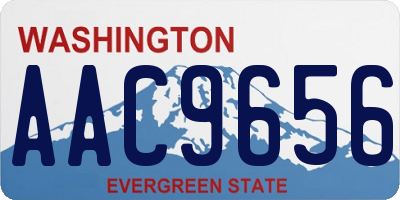 WA license plate AAC9656