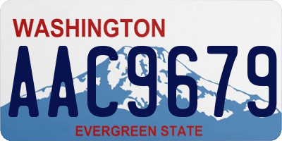 WA license plate AAC9679