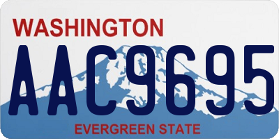 WA license plate AAC9695