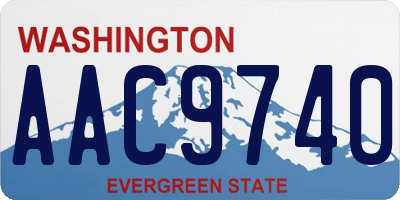 WA license plate AAC9740