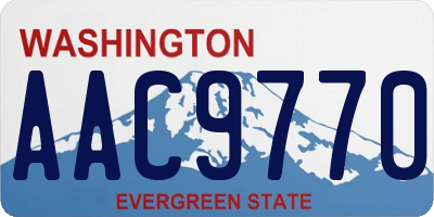 WA license plate AAC9770