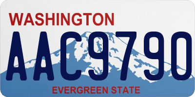 WA license plate AAC9790