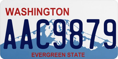 WA license plate AAC9879