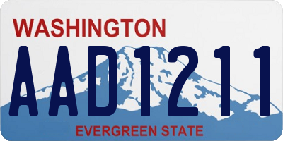 WA license plate AAD1211