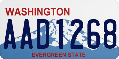 WA license plate AAD1268