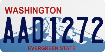 WA license plate AAD1272