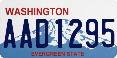 WA license plate AAD1295