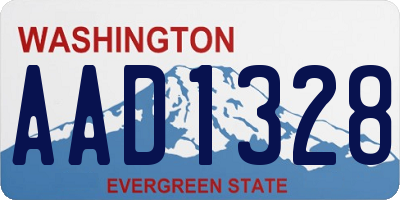 WA license plate AAD1328
