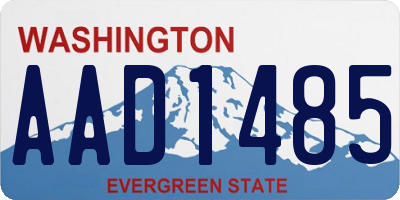WA license plate AAD1485