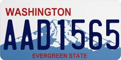 WA license plate AAD1565