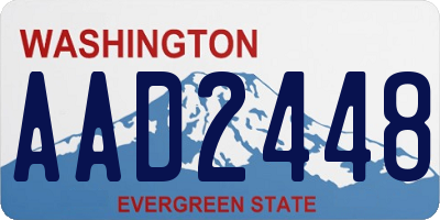 WA license plate AAD2448