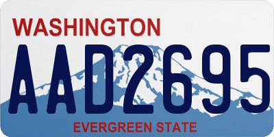 WA license plate AAD2695