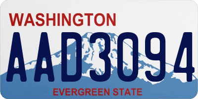 WA license plate AAD3094