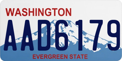 WA license plate AAD6179
