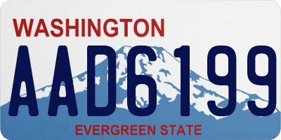 WA license plate AAD6199