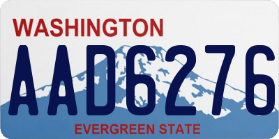 WA license plate AAD6276