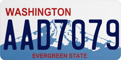 WA license plate AAD7079