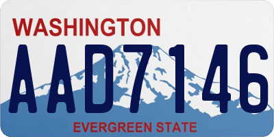 WA license plate AAD7146