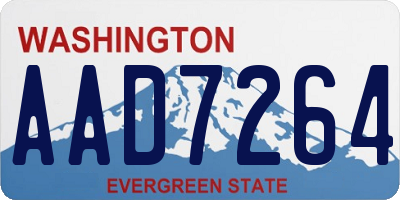 WA license plate AAD7264