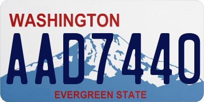 WA license plate AAD7440