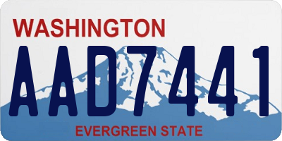 WA license plate AAD7441