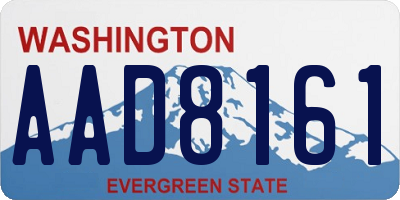 WA license plate AAD8161
