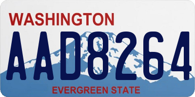 WA license plate AAD8264