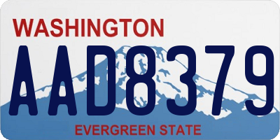 WA license plate AAD8379