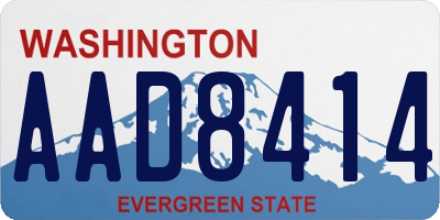 WA license plate AAD8414