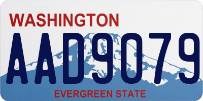 WA license plate AAD9079