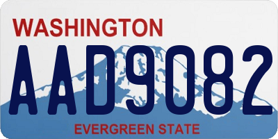 WA license plate AAD9082