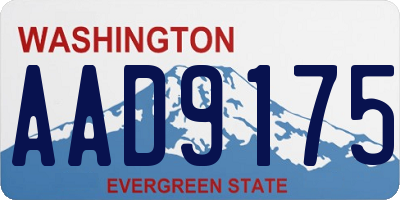 WA license plate AAD9175