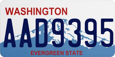 WA license plate AAD9395