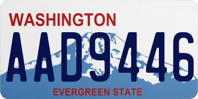 WA license plate AAD9446