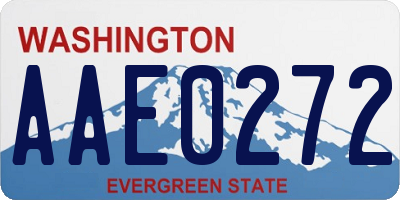 WA license plate AAE0272