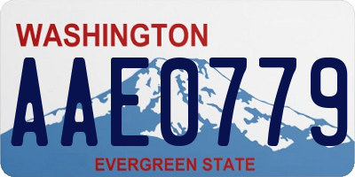 WA license plate AAE0779