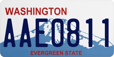 WA license plate AAE0811