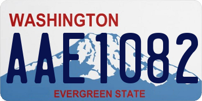 WA license plate AAE1082