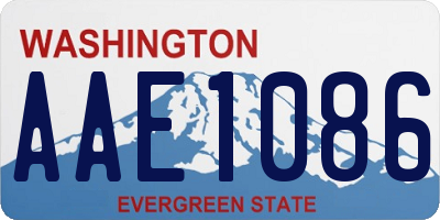 WA license plate AAE1086
