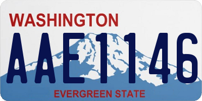 WA license plate AAE1146