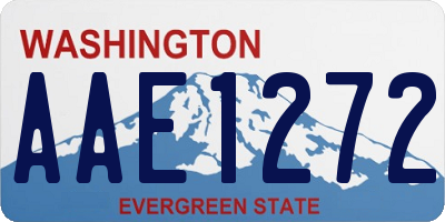 WA license plate AAE1272