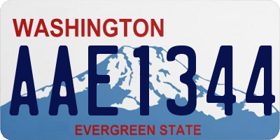 WA license plate AAE1344
