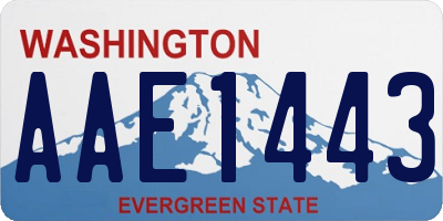 WA license plate AAE1443