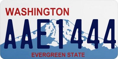 WA license plate AAE1444