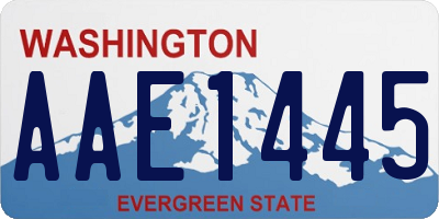 WA license plate AAE1445
