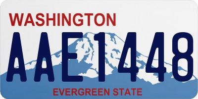 WA license plate AAE1448