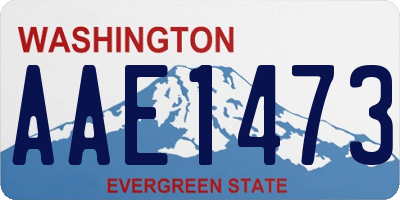 WA license plate AAE1473