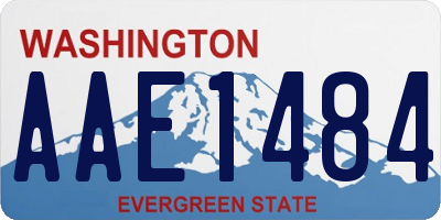 WA license plate AAE1484