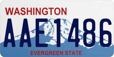 WA license plate AAE1486