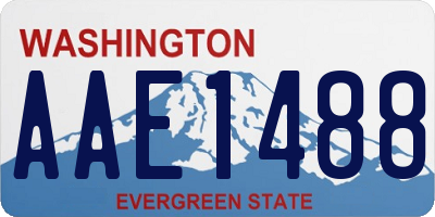 WA license plate AAE1488